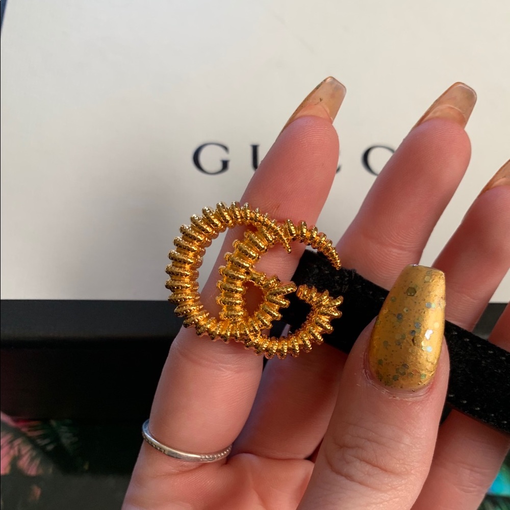 Winter 2019 suede Gucci belt